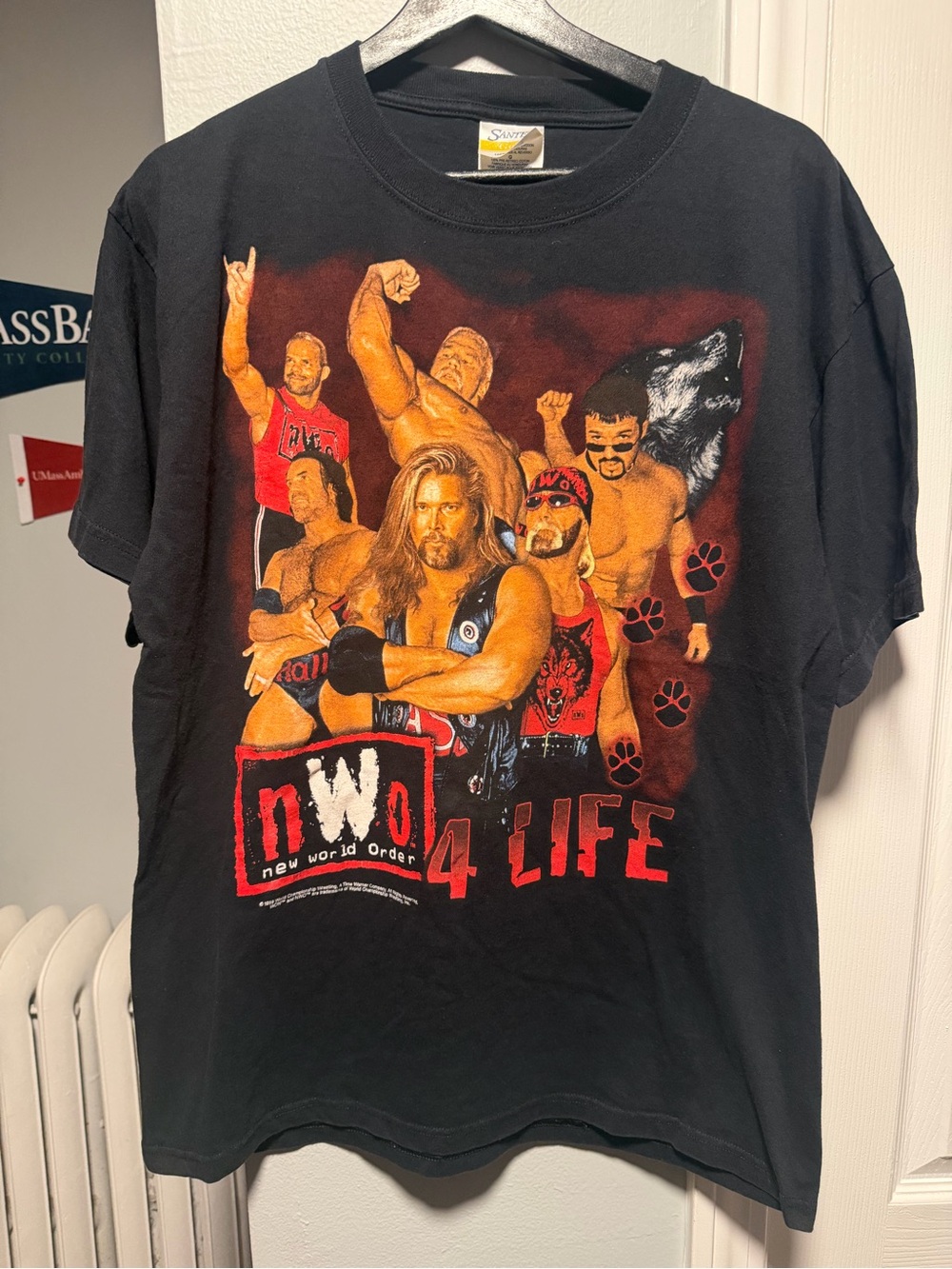 Vintage 1998 WCW NWO Wolf Pack 4 Life Shirt Size Men’s Large